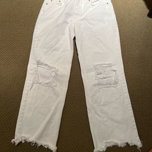 White Free People jeans